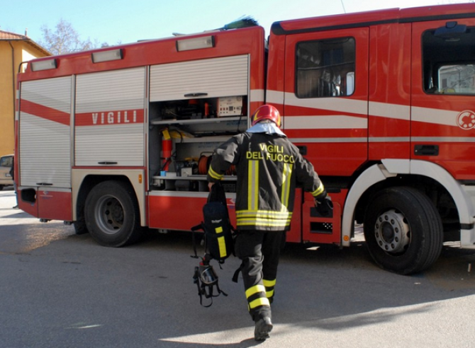 Incendio in via Casale ad Alessandria
