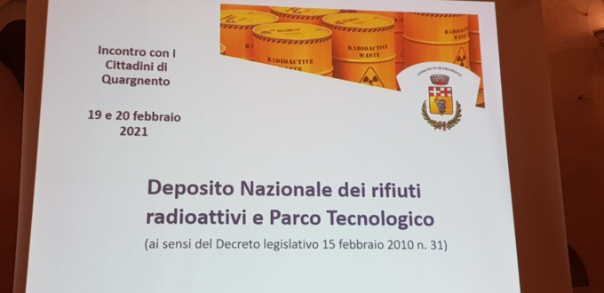 Quargnento, assemblea pubblica su scorie nucleari