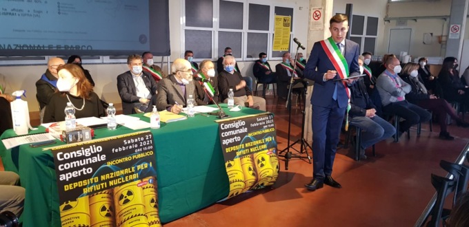 Deposito nucleare: consiglio comunale aperto in corso a Castelletto M.to