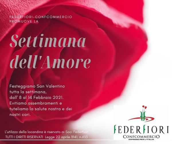 Federfiori: “Per San Valentino acquisto dei fiori prima del 14 per evitare assembramenti”
