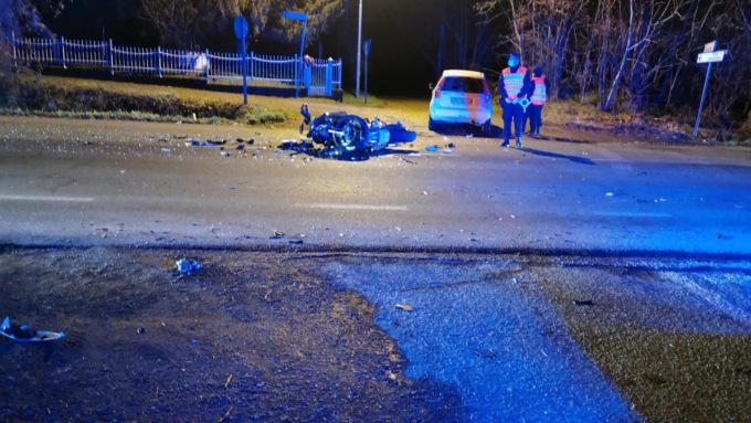 Pozzolo Formigaro: scontro auto-moto sulla statale per Alessandria