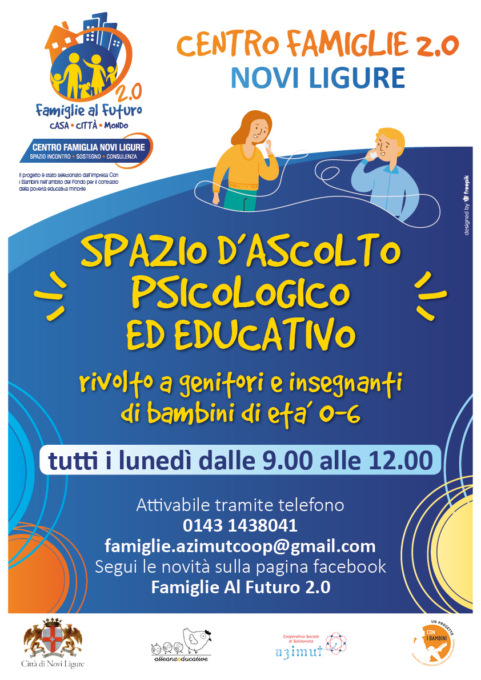 Novi Ligure, Famiglie al Futuro 2.0 propone attività a distanza per bimbi