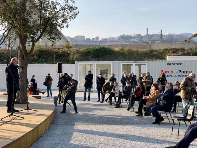 Genova, Ponte Morandi: presentato il progetto della Radura della Memoria, in ricordo delle vittime del crollo
