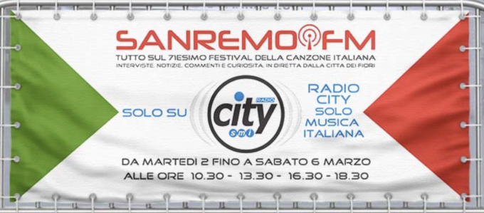 Sanremo Fm su Radio City Solo Musica Italiana