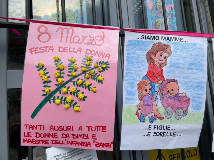 Festa Donna, l’omaggio dei bambini della Zanzi