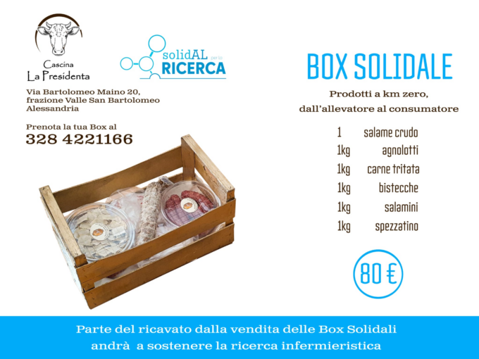 Cascina La Presidenta: box solidale per la ricerca infermieristica