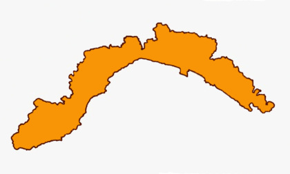 Liguria, numeri da zona arancione