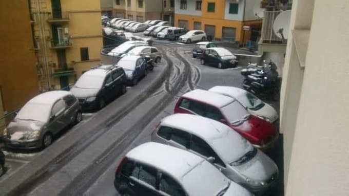 “Graupel” su Genova: le immagini