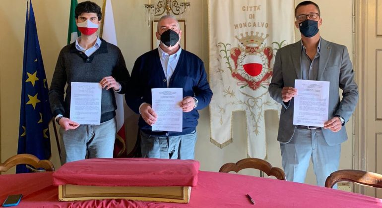 Siglato il protocollo d’intesa “Accordo dei due diamanti” tra Moncalvo e Valenza