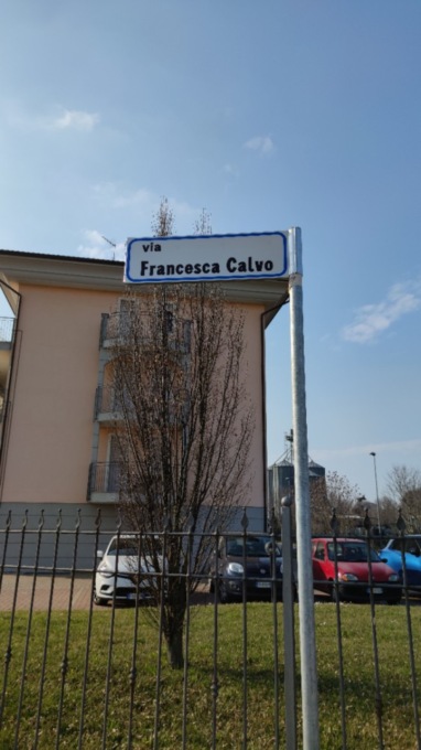 Alessandria, intitolata via a Francesca Calvo