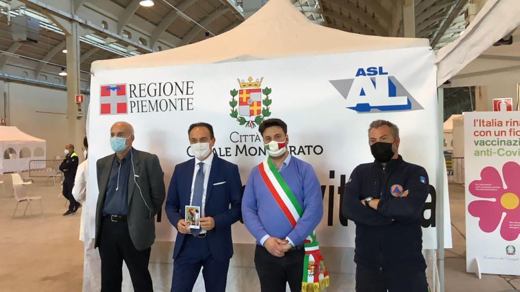 Inaugurato il nuovo polo vaccinale al PalaFiere di Casale Monferrato