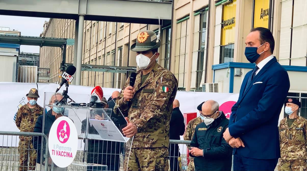 Il Generale Figliuolo in Piemonte, Cirio: “Gli ho chiesto una sola cosa: vaccini”