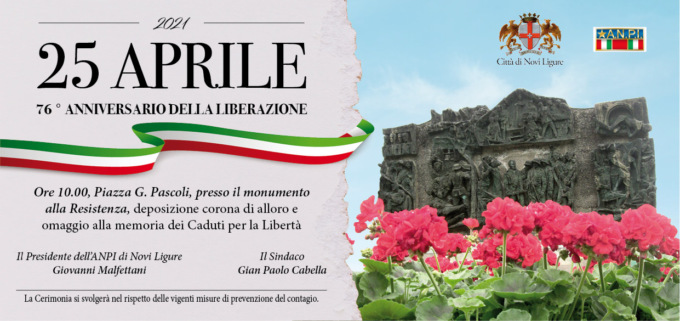 Le celebrazioni per il 25 Aprile a Novi Ligure