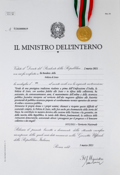 La Spezia, anniversario della fondazione Polizia in forma simbolica