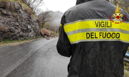 Frana a Morasco: strada chiusa