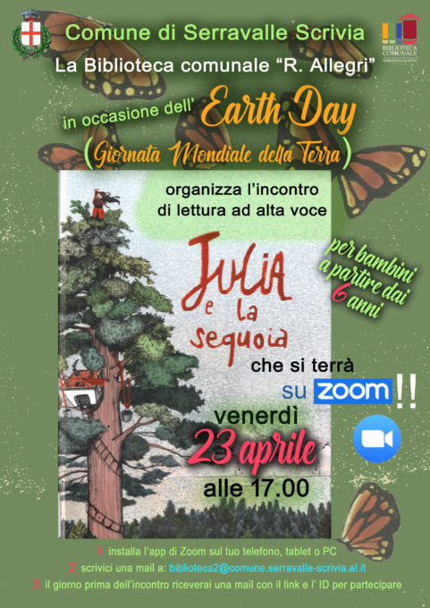A Serravalle Scrivia “Julia e la sequoia”, racconto ecologico organizzato da Biblioteca Comunale