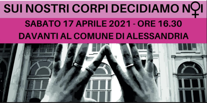 Aborto: donne in piazza ad Alessandria per difendere la legge 194