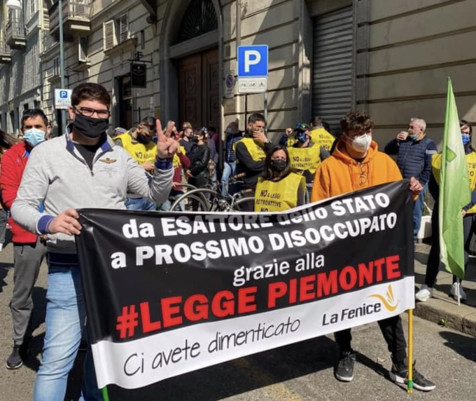 Torino: corteo degli operatori del gioco legale