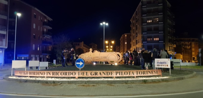 Alessandria, inaugurata scultura per Pietro Bordino in lungo Tanaro S. Martino