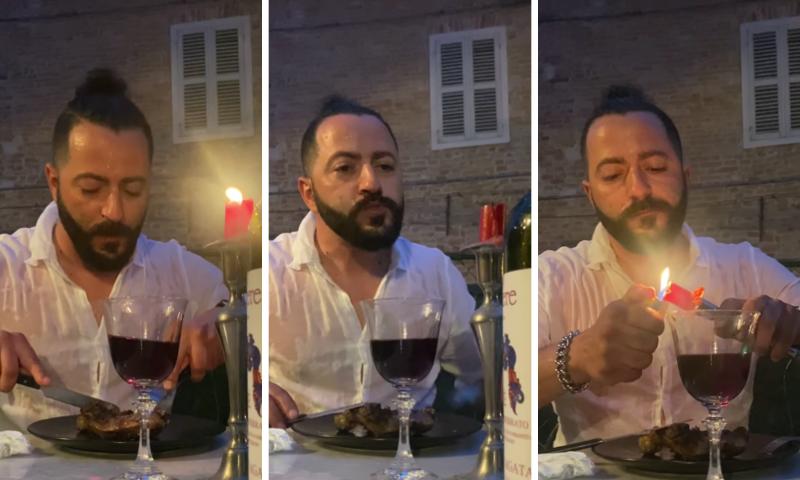 Cena bagnata, cena fortunata: il video del macellaio alessandrino che sta facendo il giro del web
