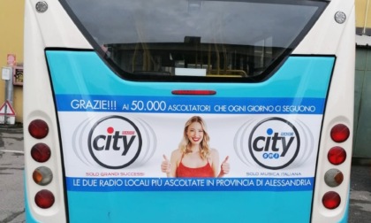 Radio City e Radio City Solo Musica Italiana sui bus della provincia di Alessandria, dove sono regine di ascolti