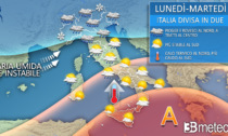 Meteo: prossimi giorni tempo spesso instabile al Centronord, sole al Sud