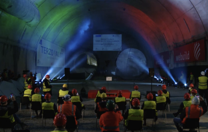 Serravalle Scrivia: abbattuto l’ultimo diaframma nella galleria del Terzo Valico