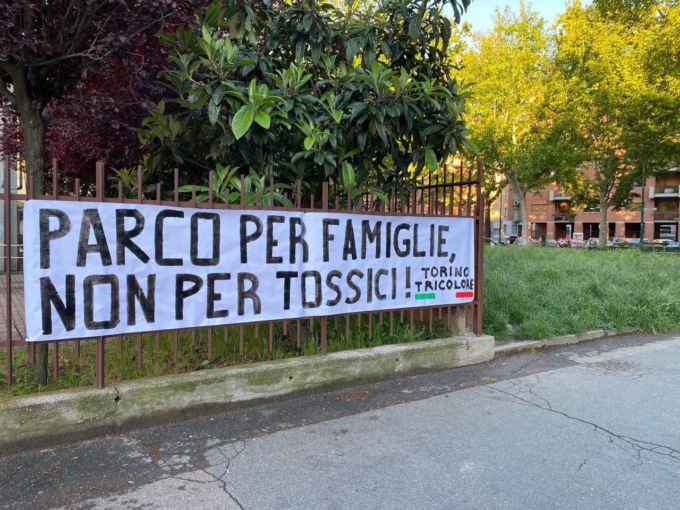 Torino Tricolore: “Via i tossici dal parco di via Boston”