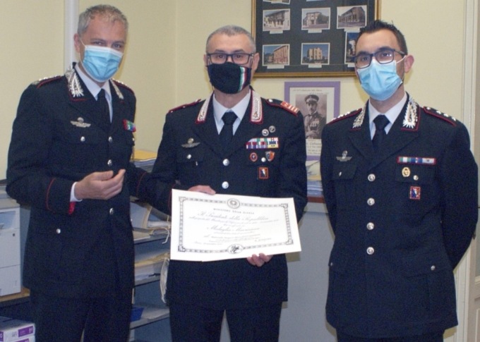 Carabinieri Tortona: un nuovo tenente e due medaglie Mauriziane