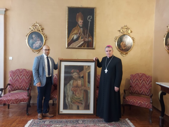 La famiglia Servato dona alla Chiesa un’opera in ricordo di Jean Servato e Anita Bertazzoni