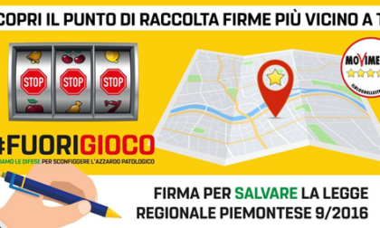 Alessandria: M5S in piazza per sconfiggere il gioco d'azzardo patologico