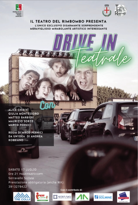 Serravalle Scrivia, “Drive In teatrale” con il Teatro del Rimbombo.