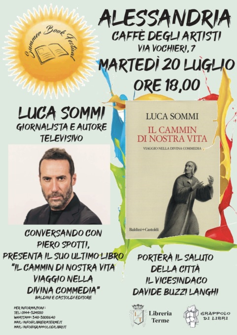 Alessandria, il giornalista e autore TV Luca Sommi presenta il nuovo libro al Caffè degli Artisti