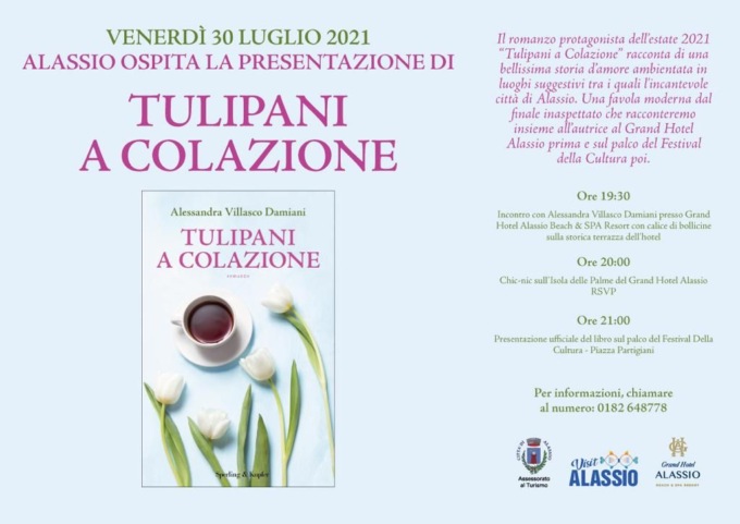 “Tulipani a colazione”: l’opera di Alessandra Villasco Damiani protagonista ad Alassio