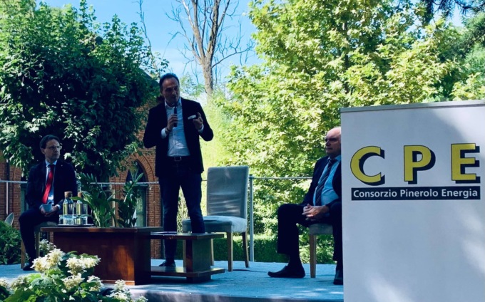 Alberto Cirio in visita al Consorzio Pinerolo Energia