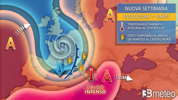 Meteo, in arrivo primo break dell’estate con nubifragi e calo termico