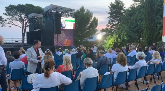 Fuoriprogramma al Nervi Music Ballet festival per celebrare i lavori del Ponte S.Giorgio