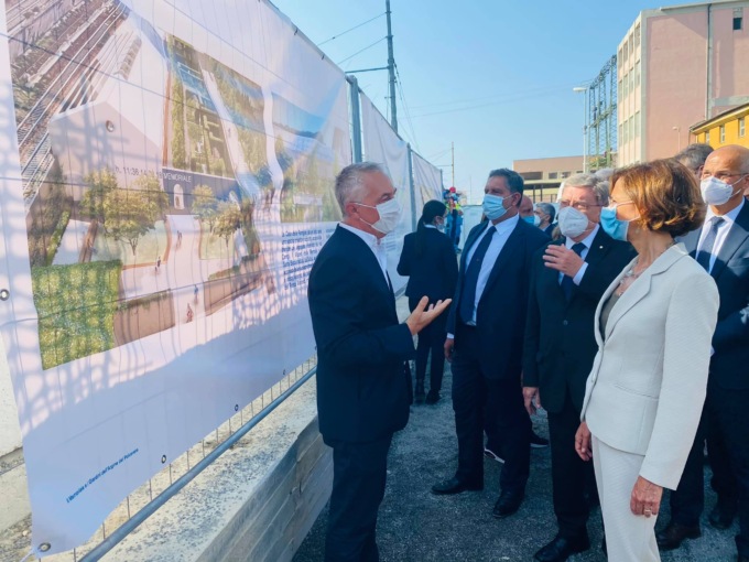 Memoriale 14.8.2018: la posa della prima pietra sotto il ponte Genova San Giorgio