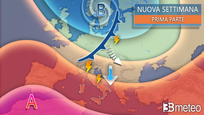 3B Meteo: in arrivo forti rovesci per la prossima settimana