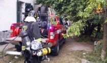 Cascina in fiamme a Stazzano, rogo domato in alcune ore di lavoro