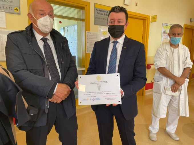 Alessandria: 16 Rotary Club donano sistema di riabilitazione robotica al Borsalino