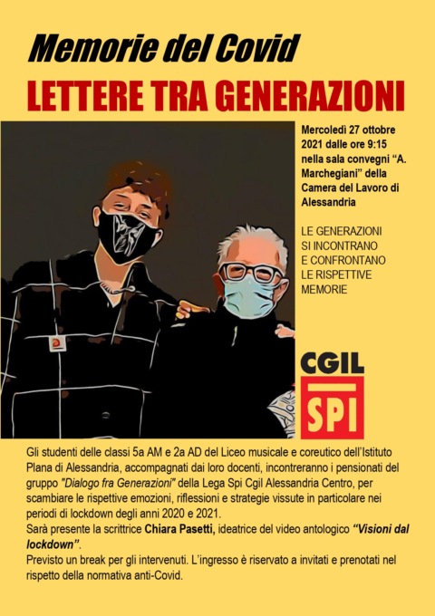 Memorie del Covid ad Alessandria: studenti e pensionati si incontrano “in presenza”