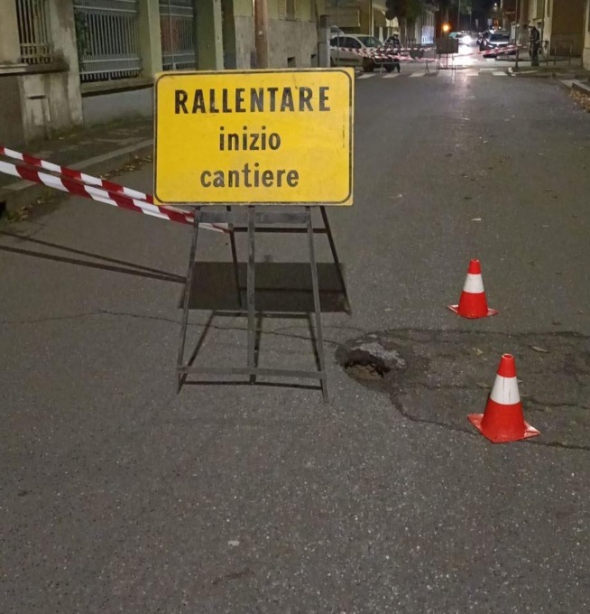 Novi Ligure, chiusa via Bajardi per rottura della rete fognaria