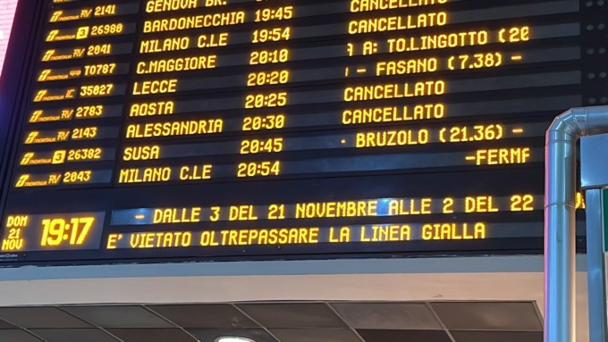 Sciopero dei treni venerdì 14 aprile, disagi anche in Liguria e Piemonte
