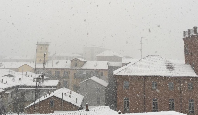 Neve in provincia di Alessandria: foto e video