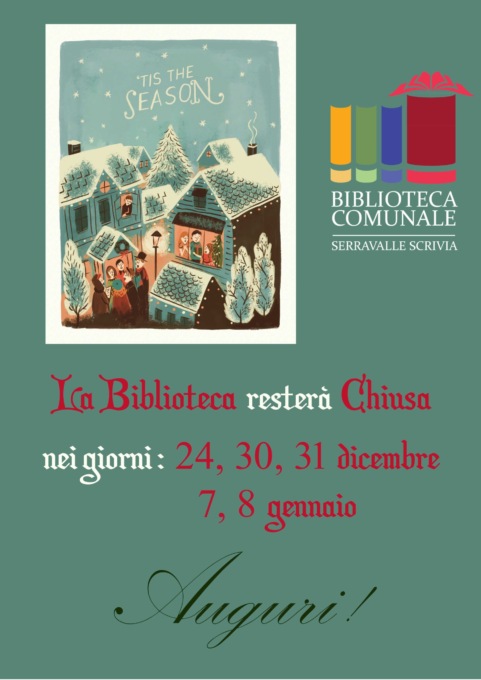 Serravalle Scrivia: le iniziative natalizie della Biblioteca Comunale “Roberto Allegri”