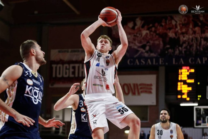 Derthona Basket, sconfitta all’overtime sul campo di Trento