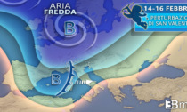 3bmeteo.com: “Arriva la perturbazione di San Valentino, finalmente la pioggia al Nord e neve a quote molto basse”