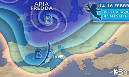 3bmeteo.com: “Arriva la perturbazione di San Valentino, finalmente la pioggia al Nord e neve a quote molto basse”