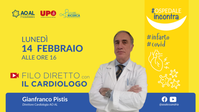 Ospedale Incontra: 14 febbraio appuntamento virtuale con il Cardiologo